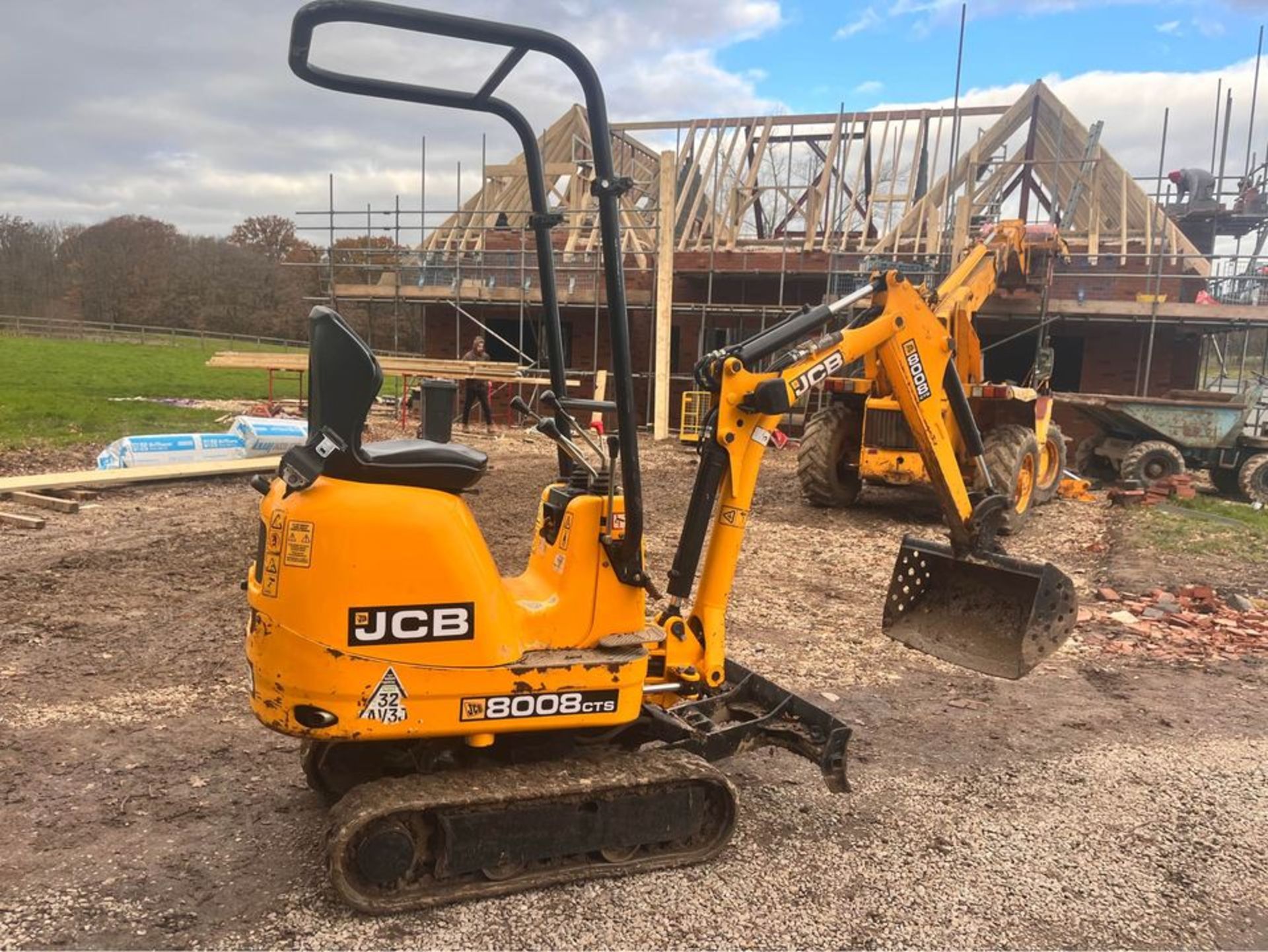 2019, JCB 8008 CTS - 0.8 Ton Mini Digger (expanding tracks 3 buckets) - Bild 8 aus 8