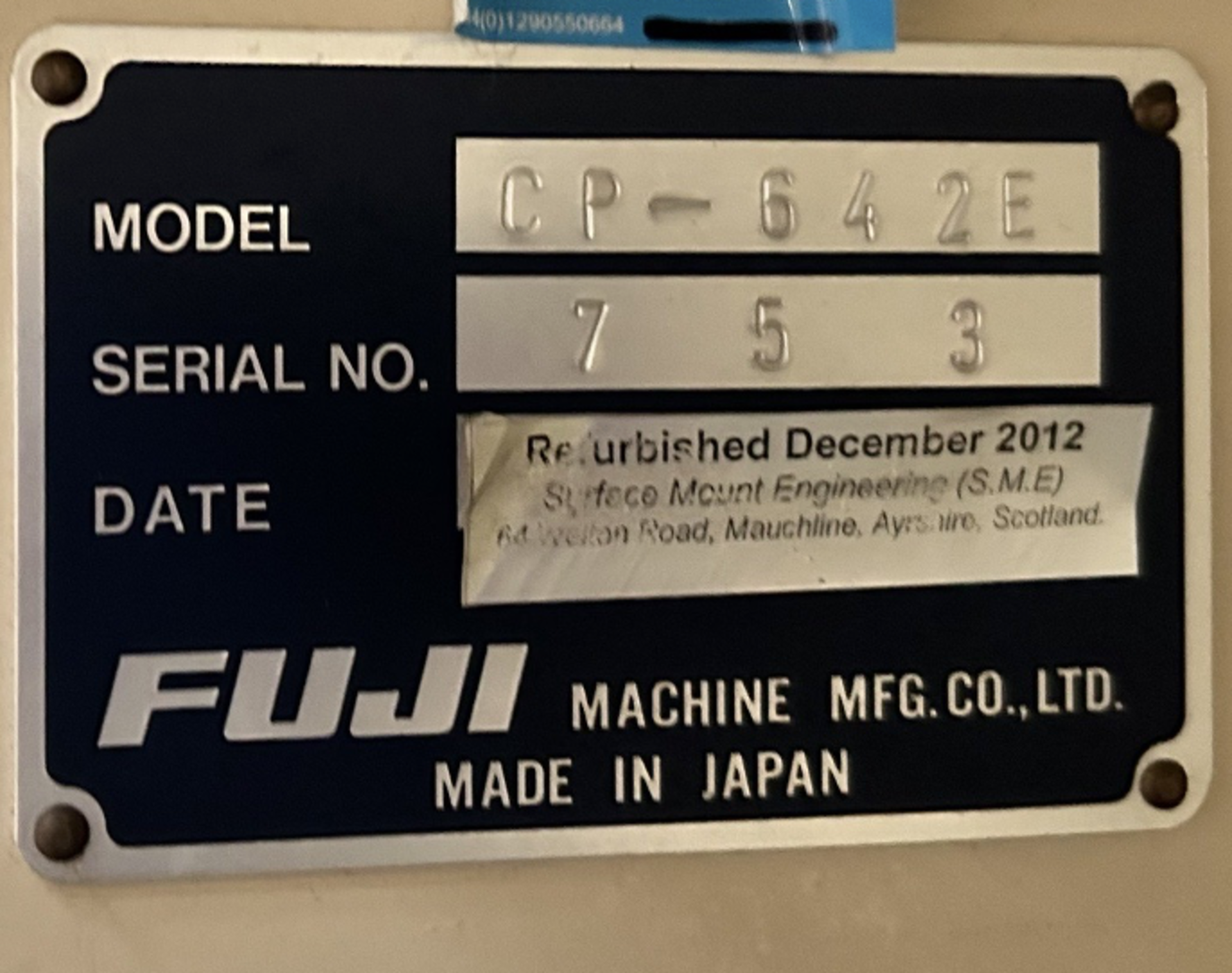 NO RESERVE - FUJI, CP-642E - Serial No. 753 (1998) Refurbished Dec 2012. - Image 2 of 3