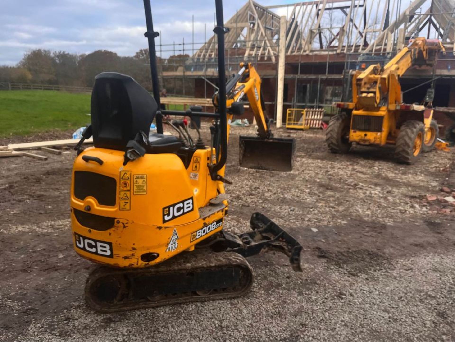 2019, JCB 8008 CTS - 0.8 Ton Mini Digger (expanding tracks 3 buckets) - Bild 5 aus 8