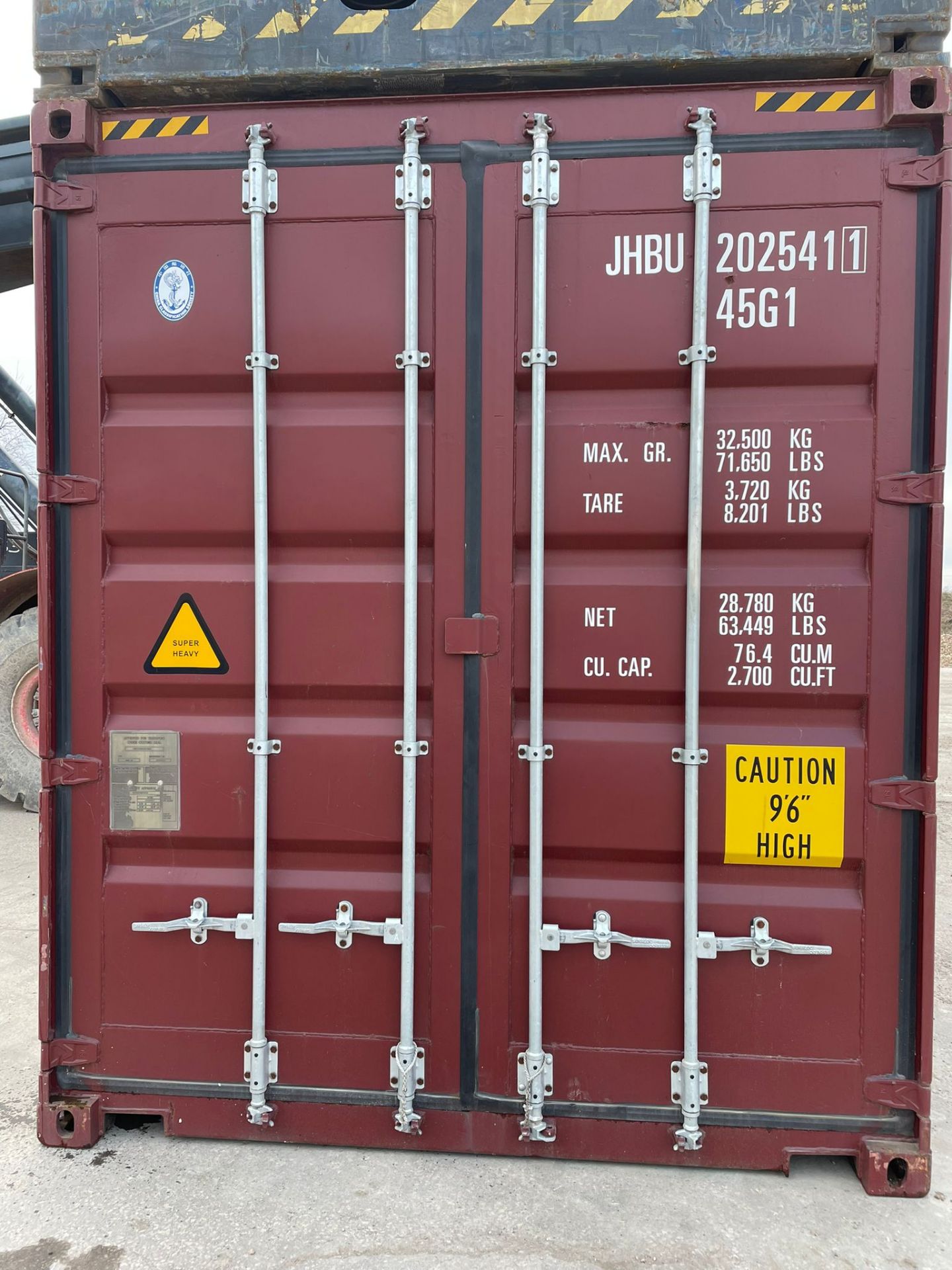 40ft HC Shipping Container - ref JHBU2025411