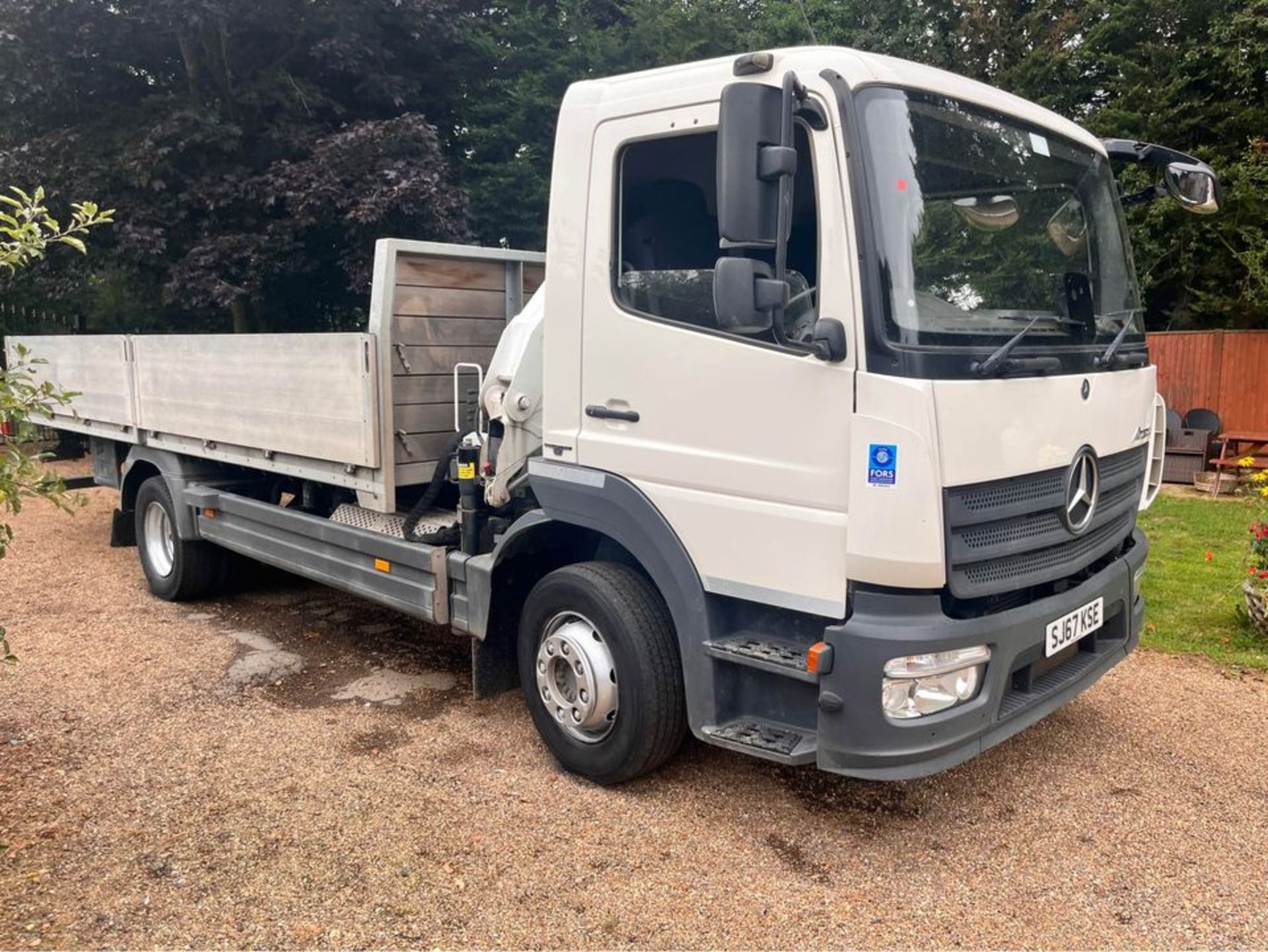 2017, Mercedes-Benz ATEGO - 1218 HIAB 20ft Dropside Truck - Image 15 of 20