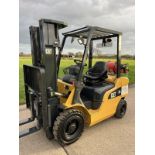 2017, CATERPILLAR 2.5 Tonne Gas Forklift (Container) Triple Mast