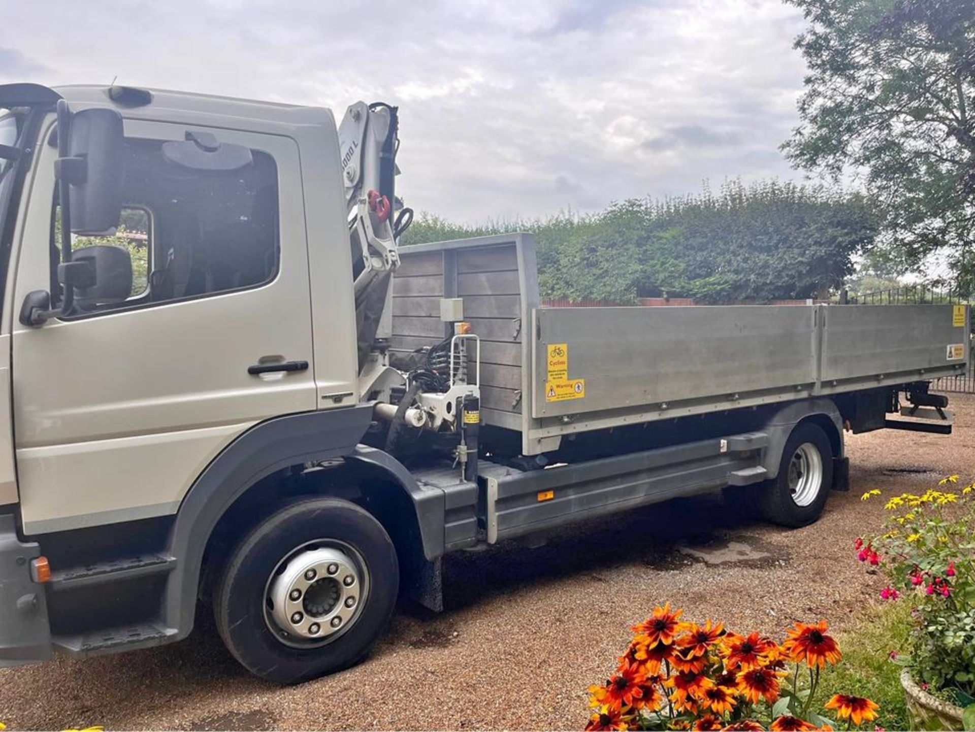 2017, Mercedes-Benz ATEGO - 1218 HIAB 20ft Dropside Truck - Image 11 of 20