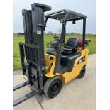 2017, CATERPILLAR - 2 Tonne Gas Forklift (Only 1235 Hours)