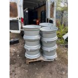 12 x unused Alloys 11.75x22.50 to suit Commercial Trucks