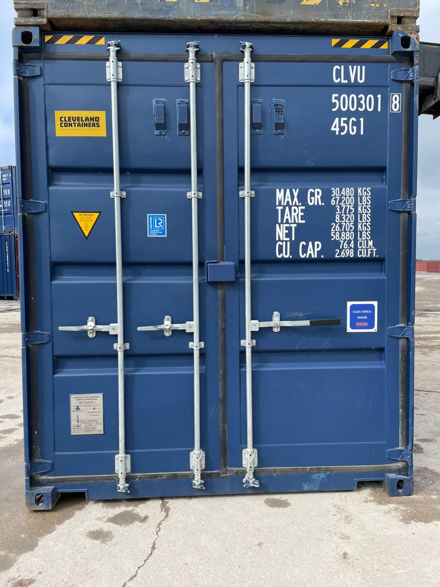 40ft HC Shipping Container - ref CLVU5003018 - NO RESERVE