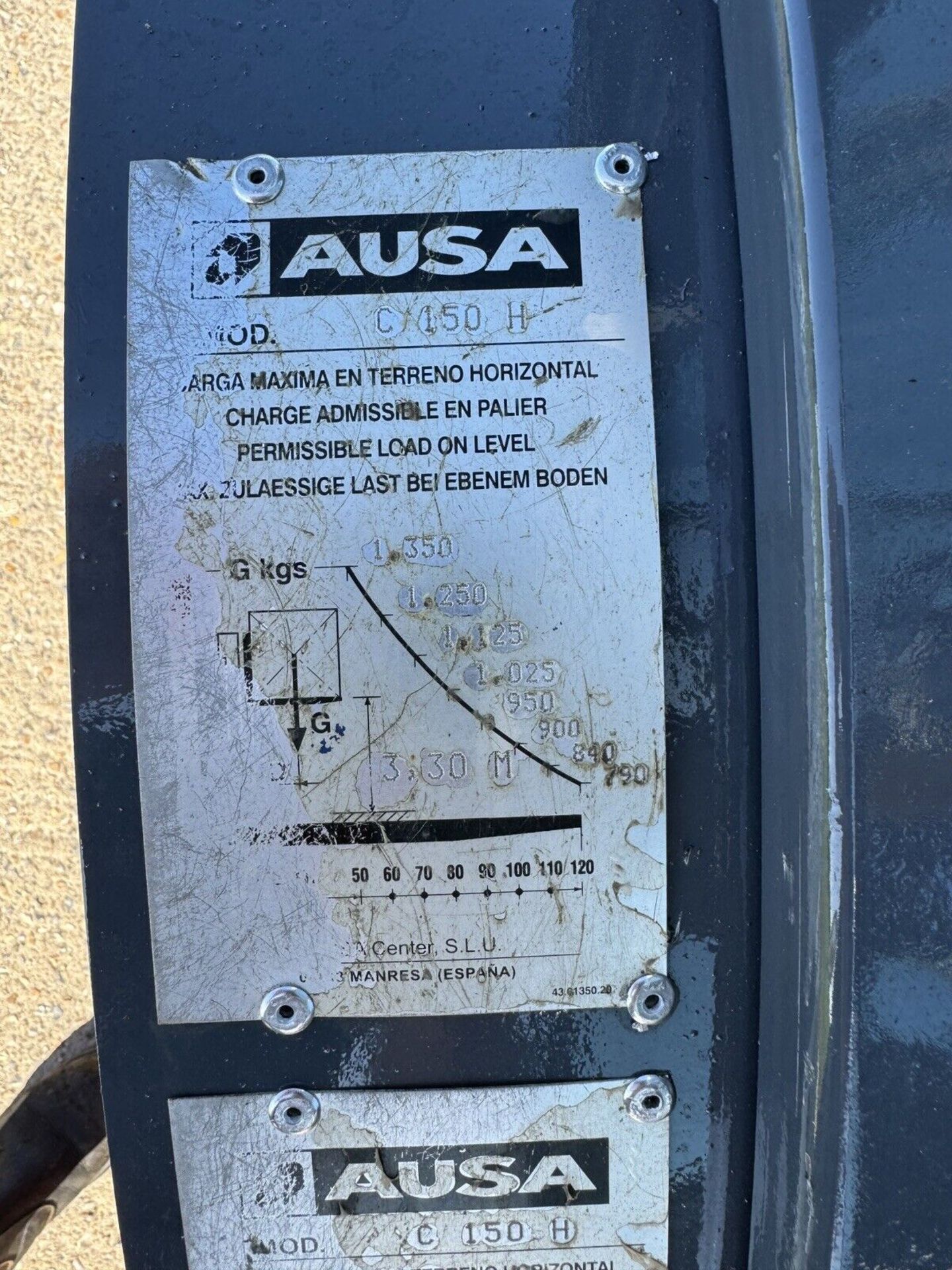 2017 AUSA ,C150H Rough Terrain Forklift - Image 8 of 10