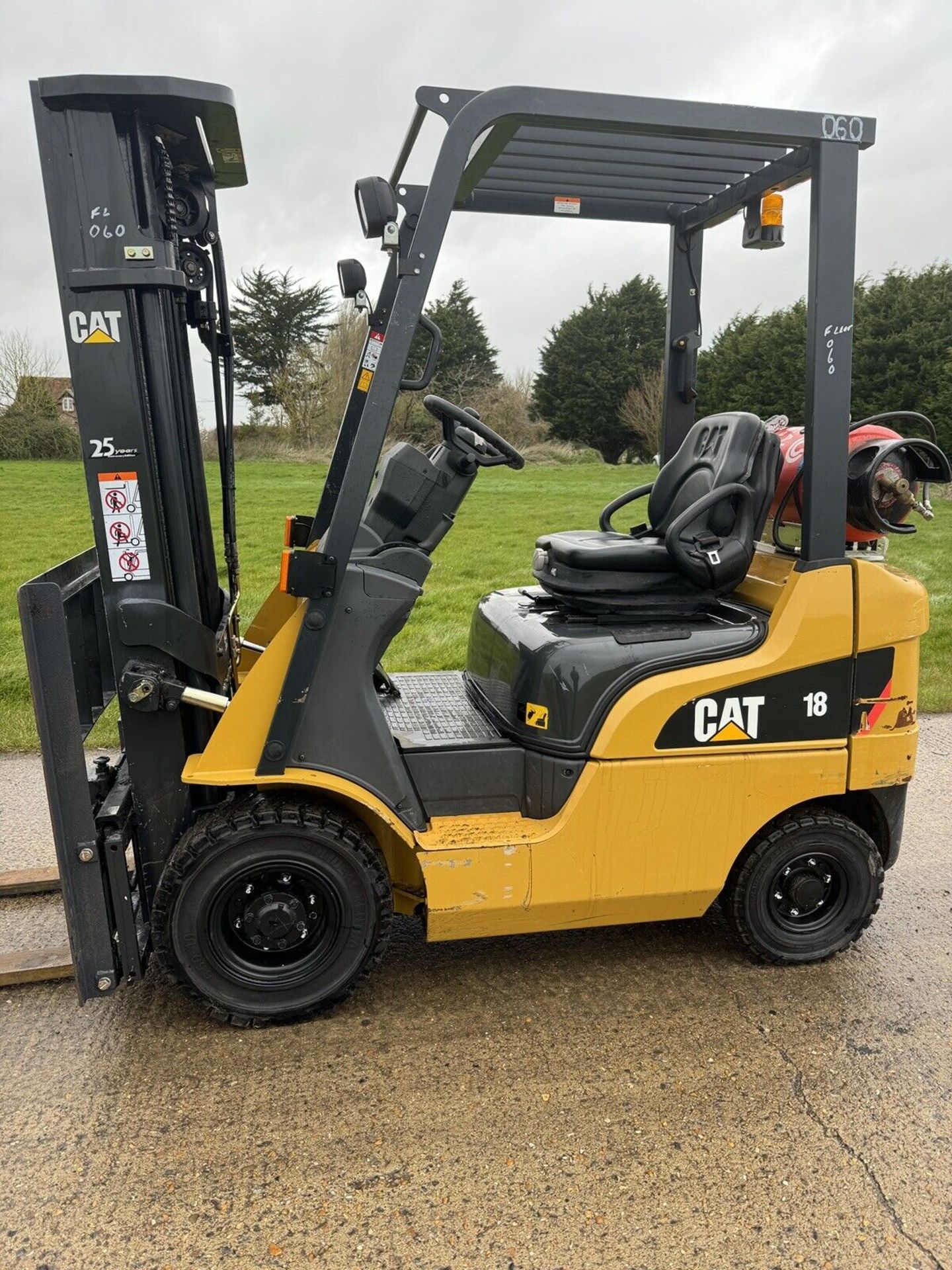 2017 - CATERPILLAR 1.8 Tonne Gas Forklift (Container Spec / Triple Mast