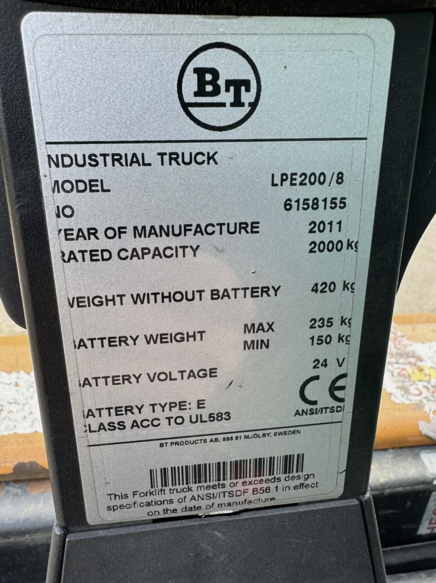 2 x BT 2 Tonne Electric Pallet Truck - Image 2 of 6