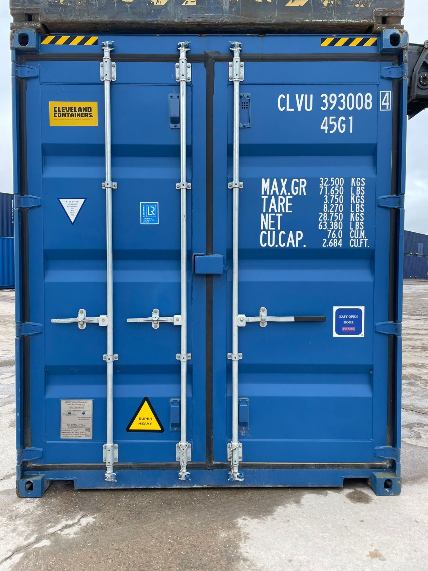 40ft HC Shipping Container - ref CLVU3930084 - NO RESERVE