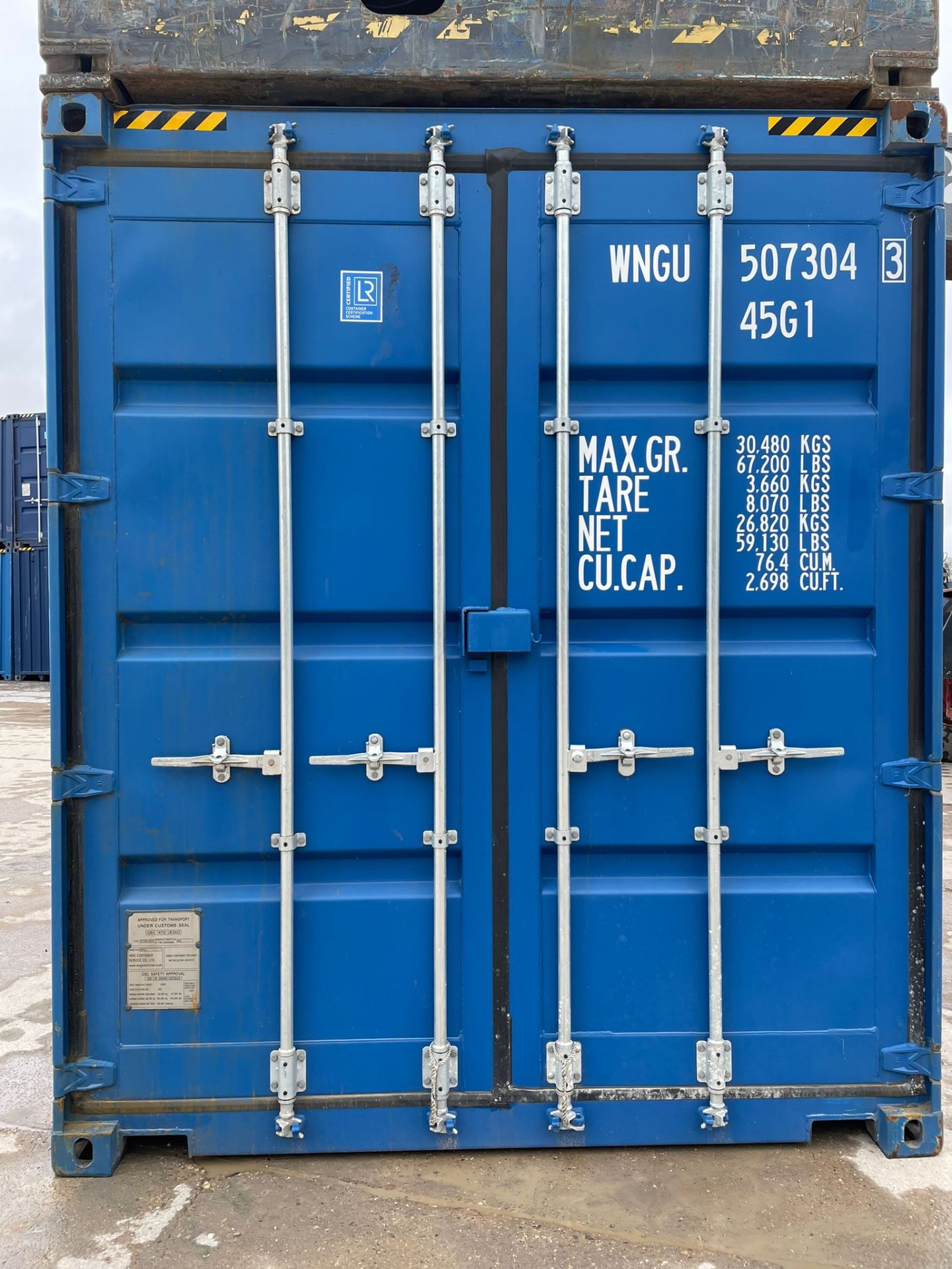 40ft HC Shipping Container - ref WNGU5073043 - NO RESERVE