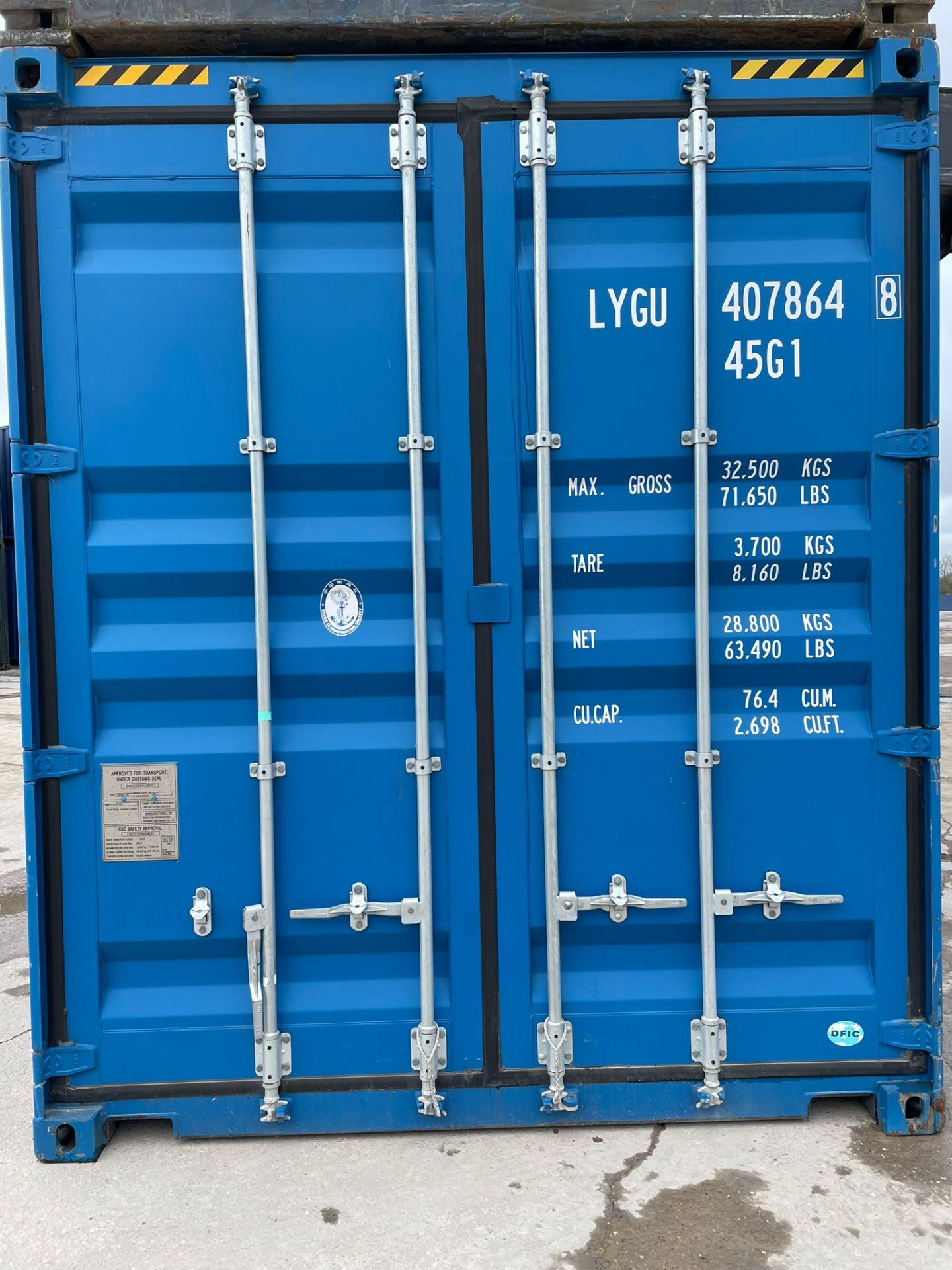 40ft HC Shipping Container - ref LYGU4078648 - NO RESERVE