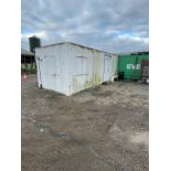 NO RESERVE - 32ft x 10ft anti vandal cabin