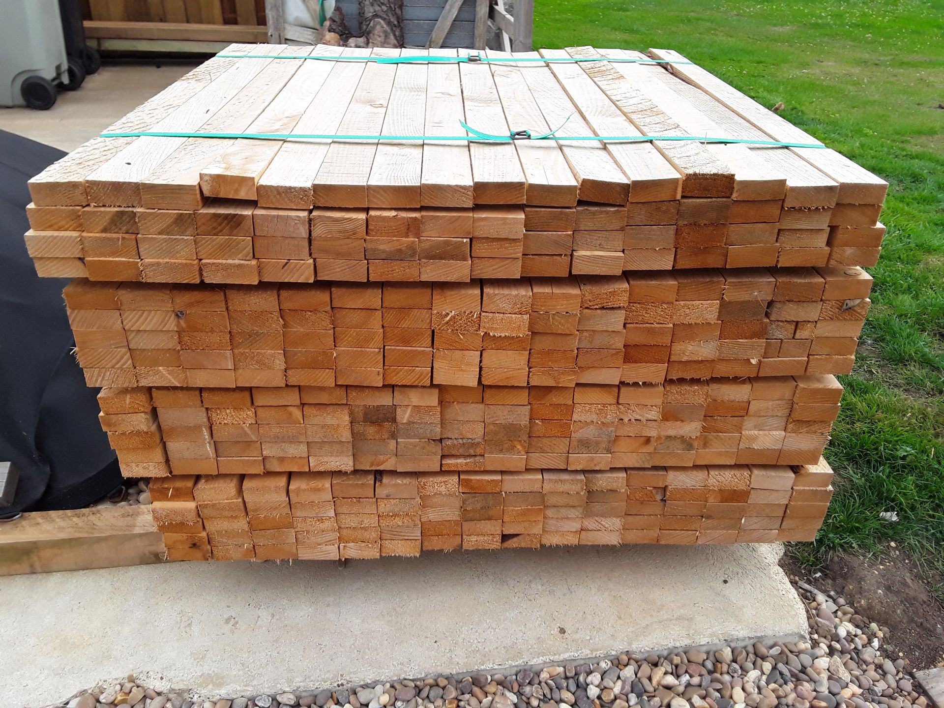 150x Hardwood Fresh Sawn English Oak Palings / Timber Offcuts - Image 3 of 5