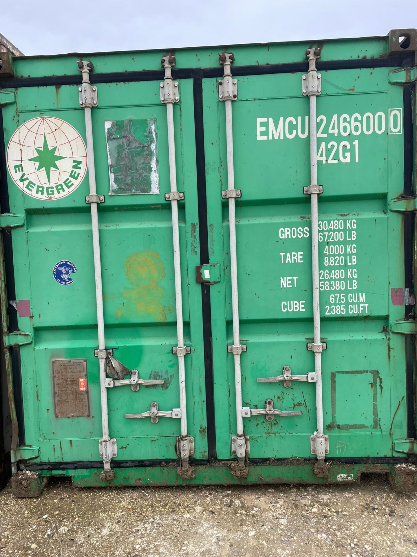 Shipping Container - ref EMCU2466000 - NO RESERVE (40’ GP - Standard)