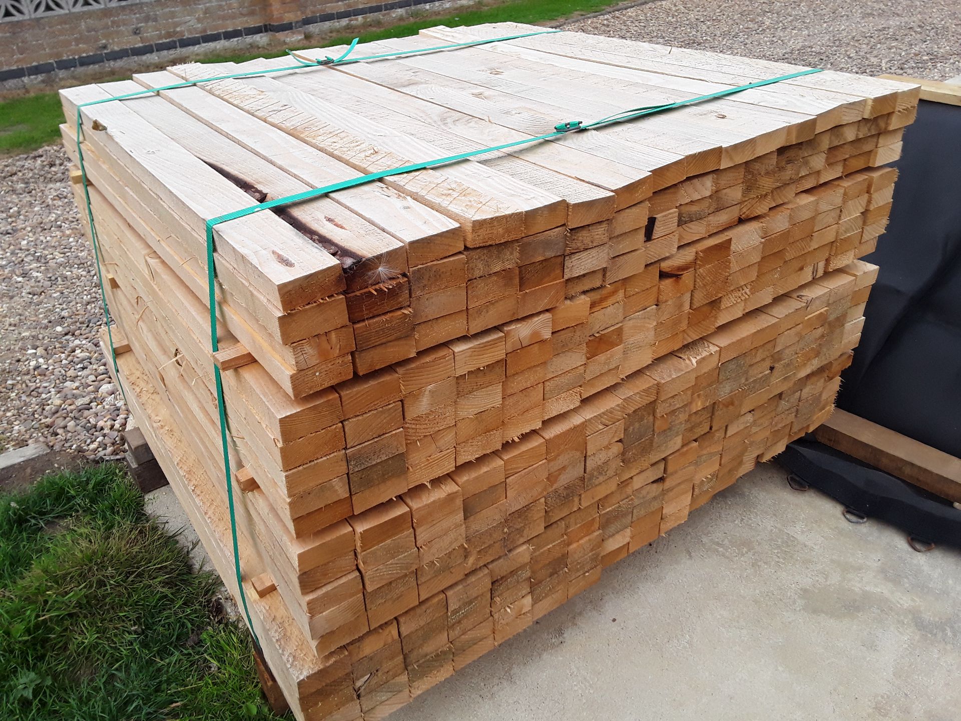 150x Hardwood Fresh Sawn English Oak Palings / Timber Offcuts - Bild 4 aus 5