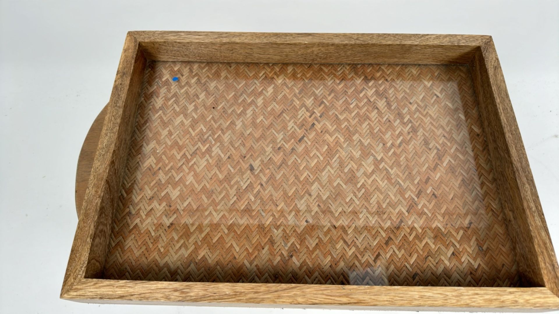 Wooden Tray With Glass Base - Image 3 of 4
