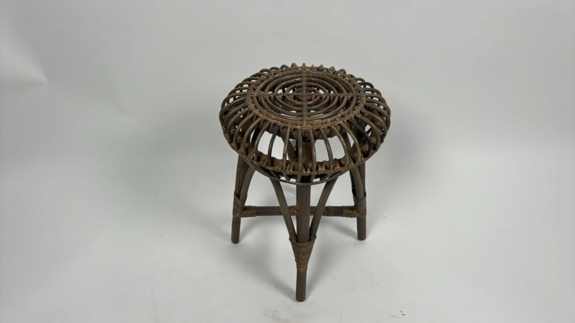 Small Wicker Stool - Image 3 of 3