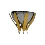 Nima Oberoi Feather Pedestal Decorative Bowl