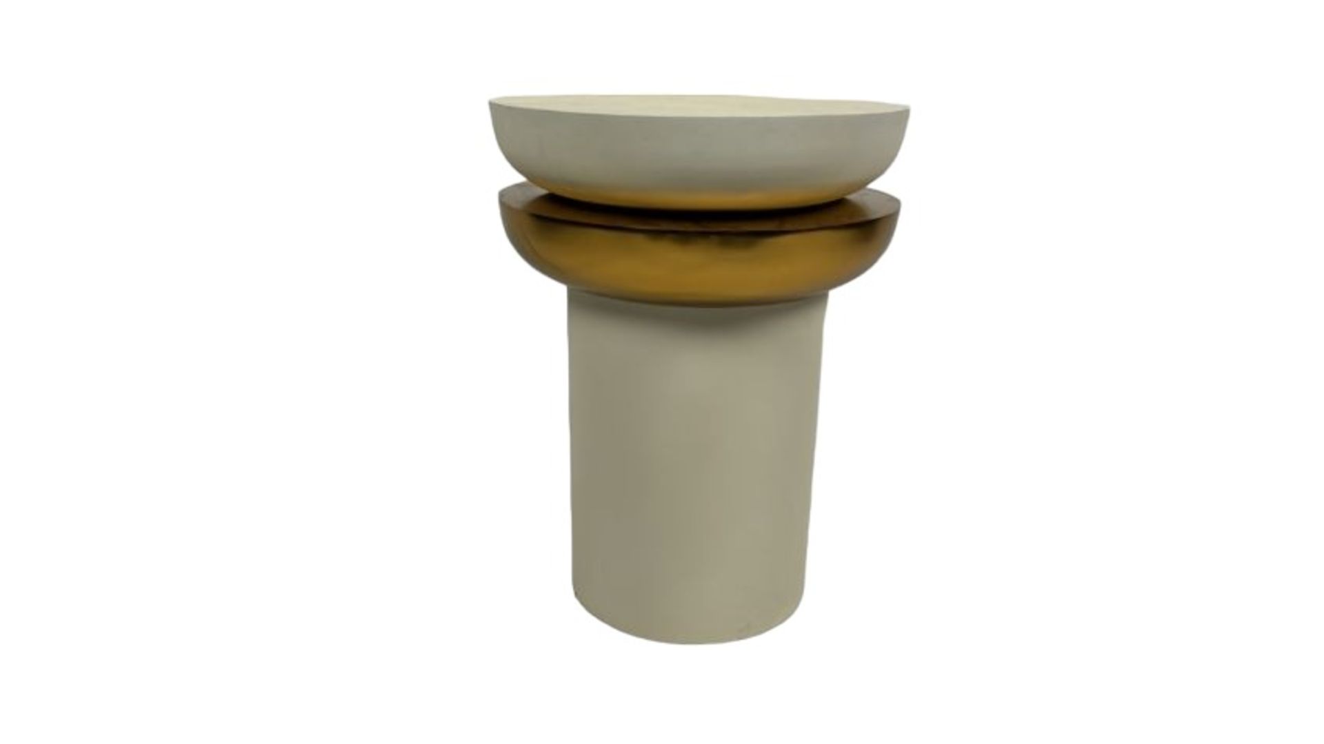 Amara Cream & Gold Side Table