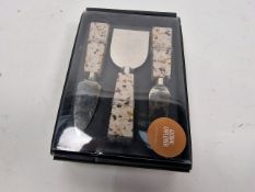 Marble Cheese Knives Set of 3