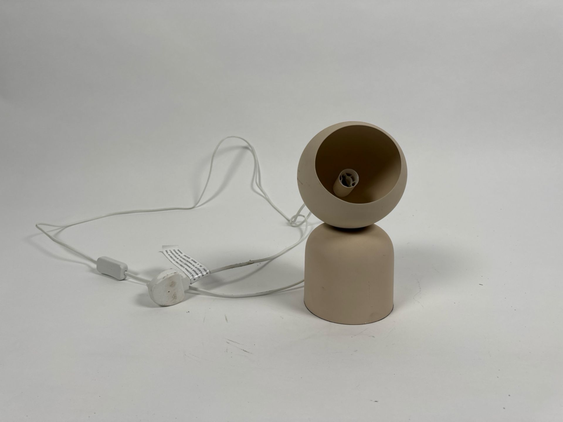 Beige Small Table Lamp - Image 2 of 5