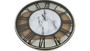 Amara Large Glass Circular Wall Clock