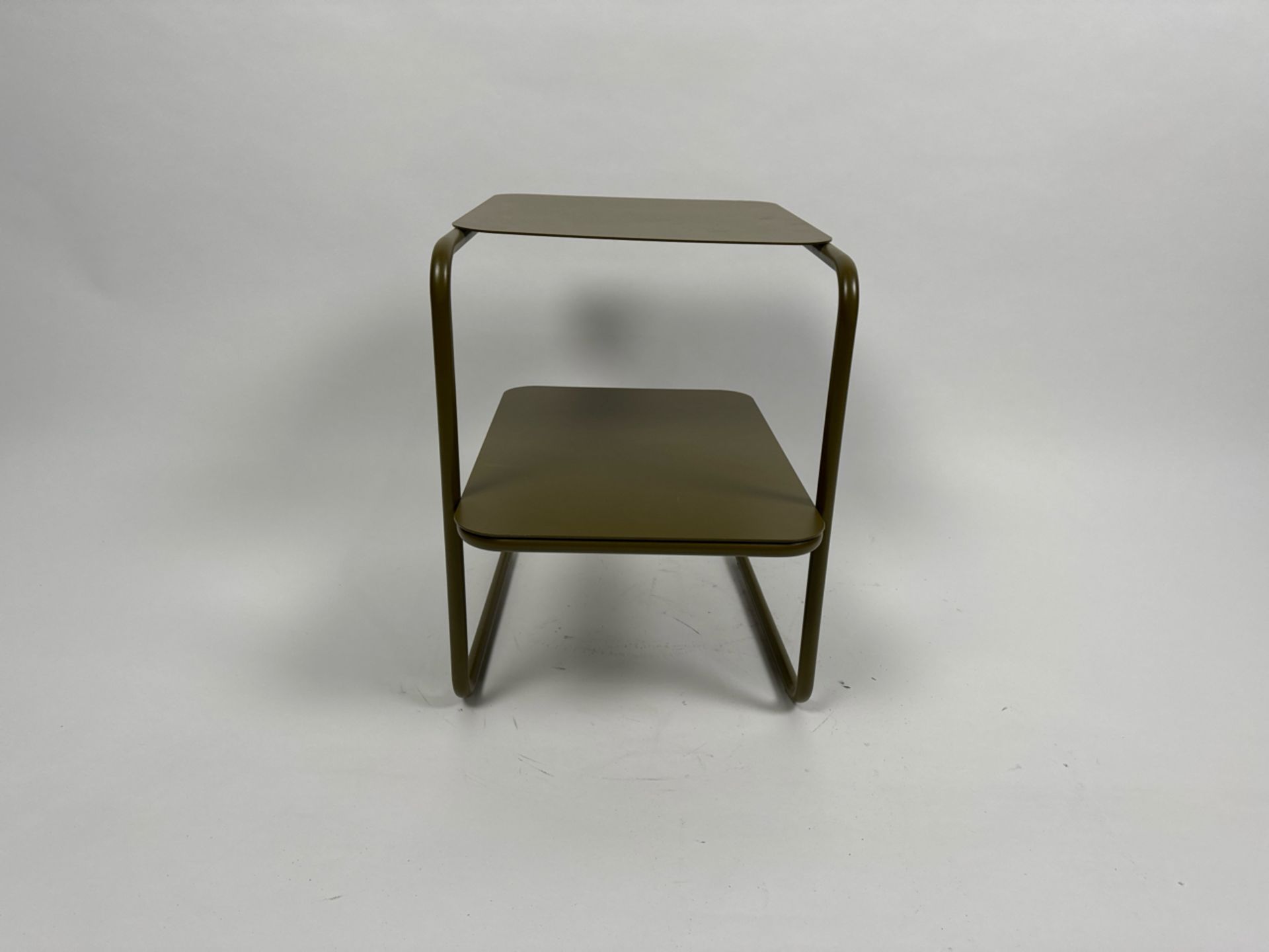 Firm Living 2 Tier Side Table Olive Green - Image 2 of 4