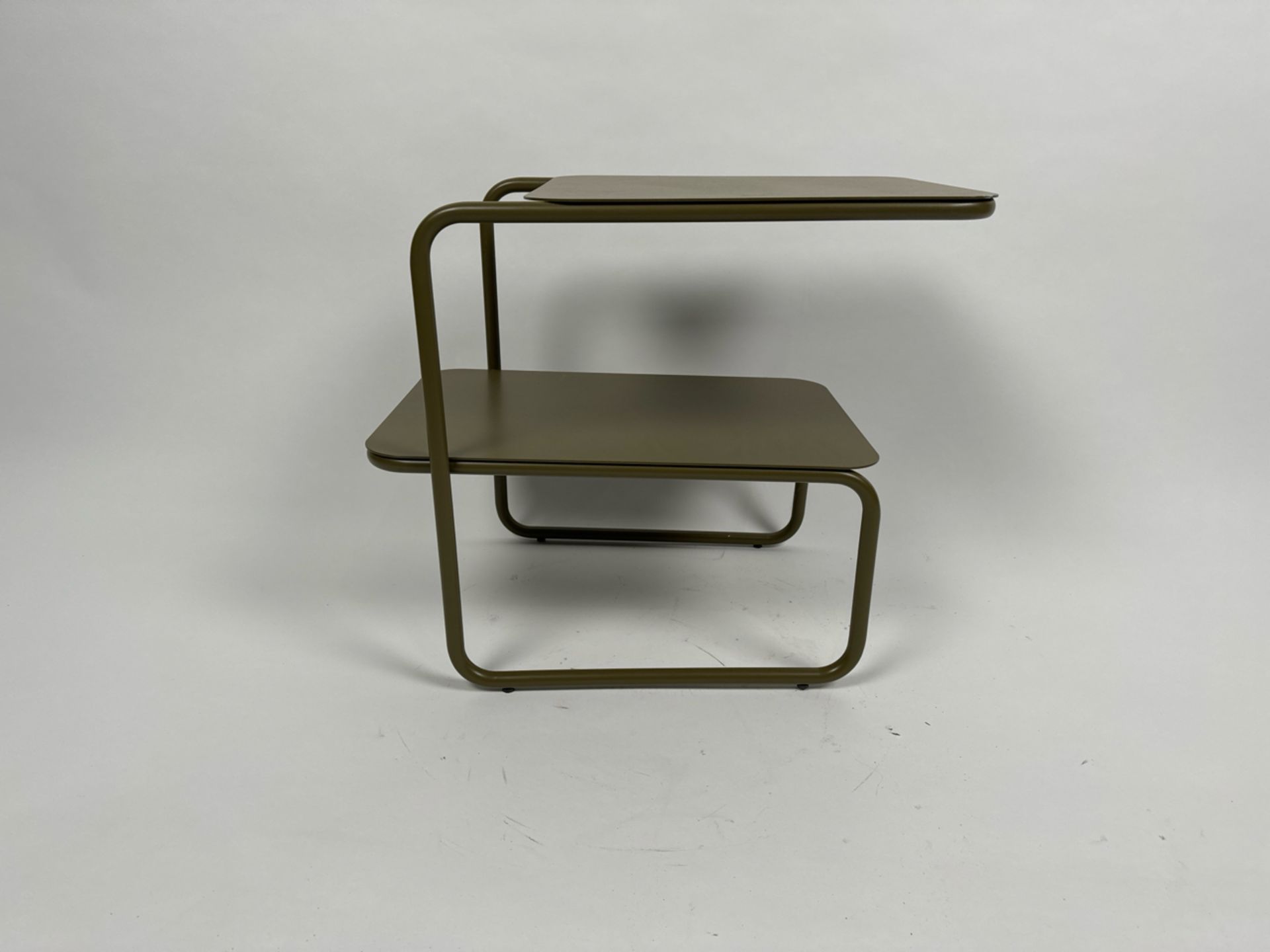 Firm Living 2 Tier Side Table Olive Green - Image 4 of 4