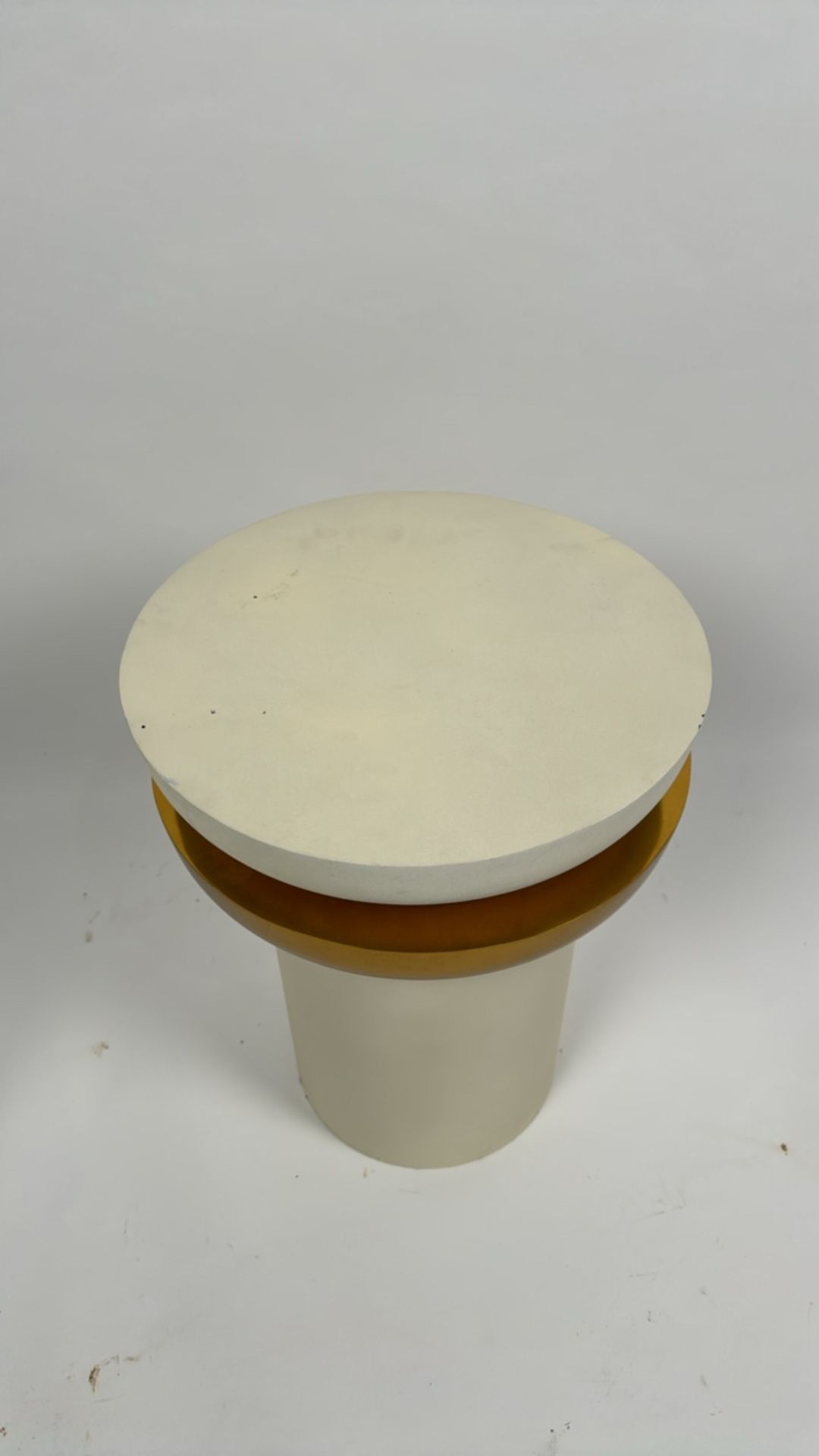 Amara Cream & Gold Side Table - Image 3 of 4