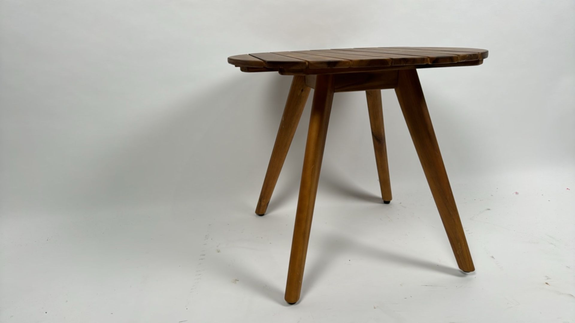 Wooden Circular Side Table - Bild 4 aus 4