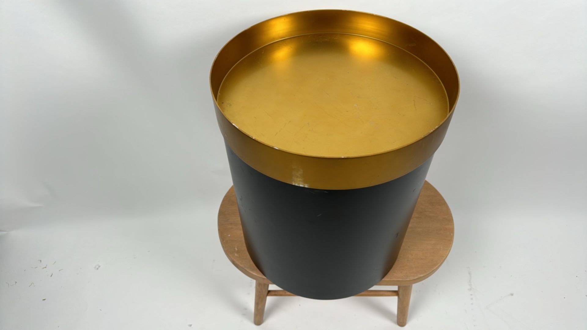 Amara Black & Gold Side Table - Image 2 of 3