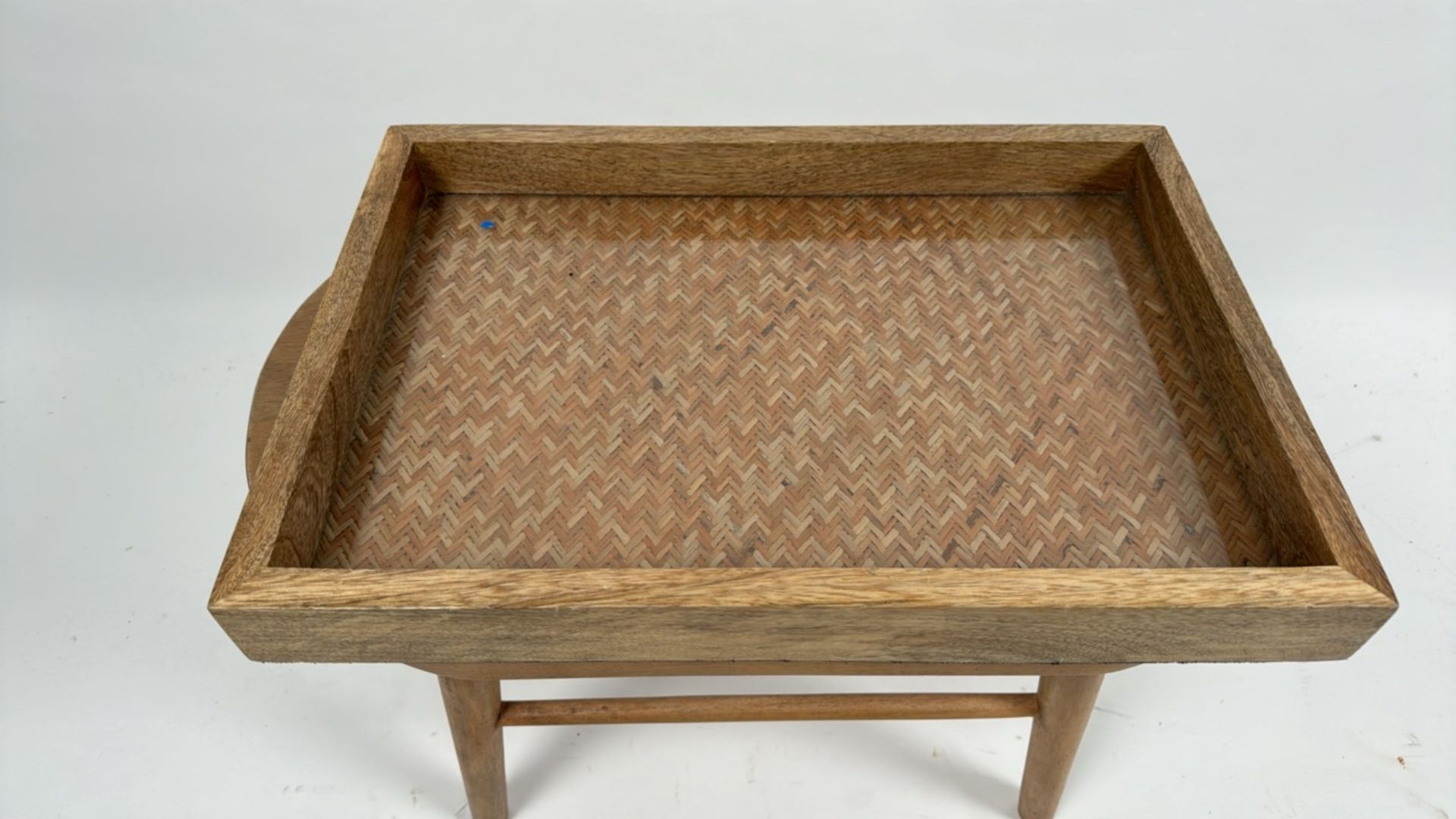 Wooden Tray With Glass Base - Image 2 of 4