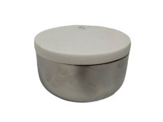 tf Silver Storage Bowl with Marble Lid