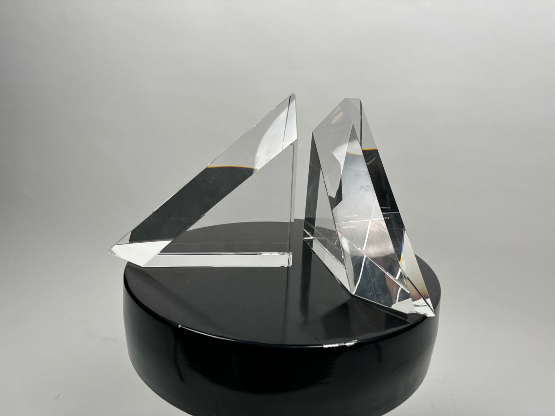 Greg Natale Palazzo Polished Crystal Bookends - Image 2 of 3