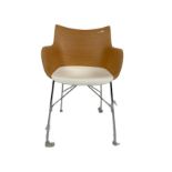 Kartell Q/Wood Armchair Basic Veneer By Philippe Starck