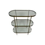 AMARA Glass 3 Tiered Side Table