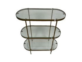 AMARA Glass 3 Tiered Side Table