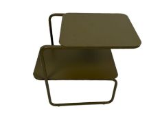 Firm Living 2 Tier Side Table Olive Green