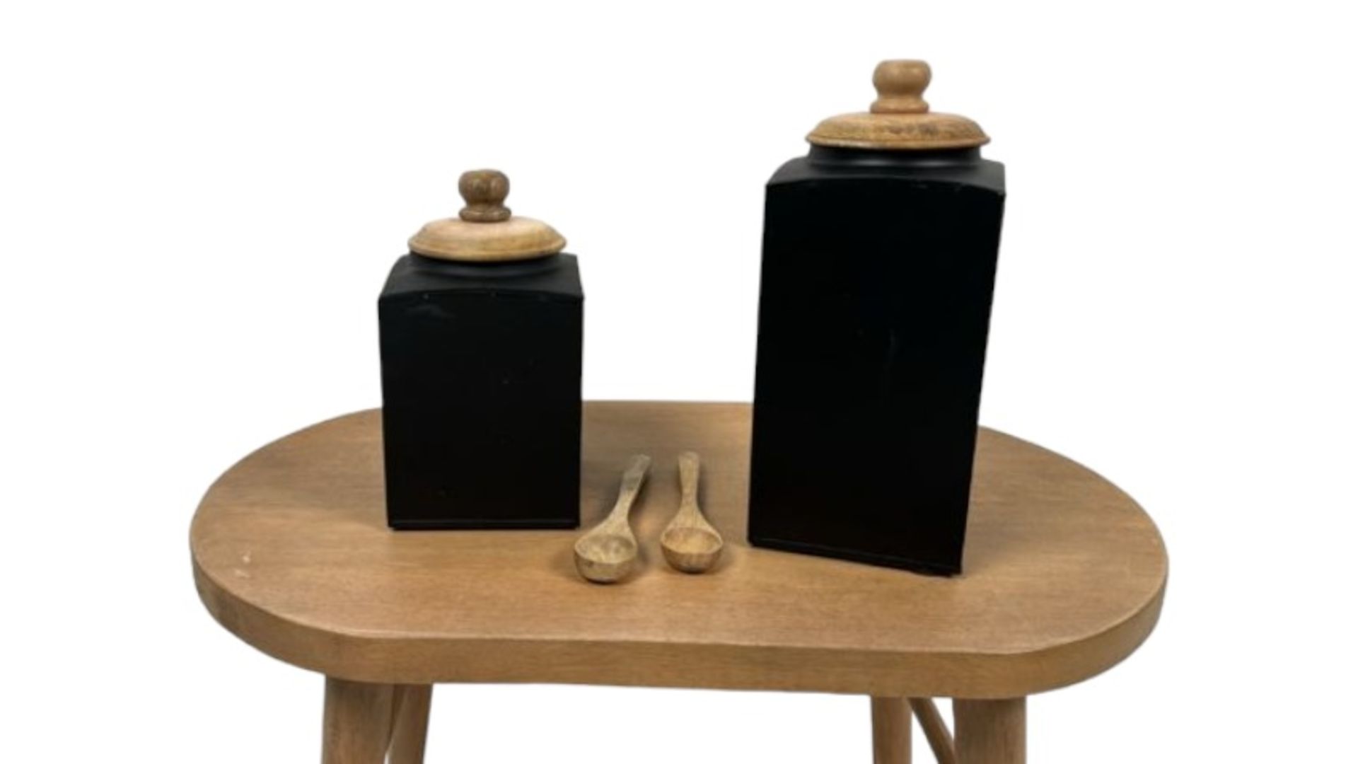 Amara Design Black Metal Pots x 2