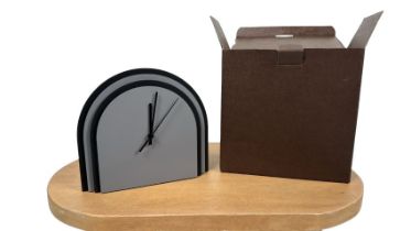 Rudi Grey Central Desk Clock