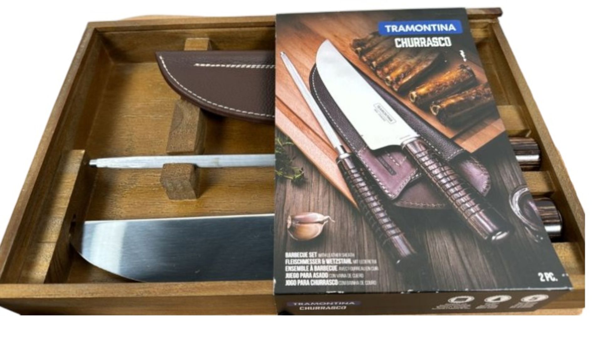 Tramonita Barbecue Set With Leather Sheath