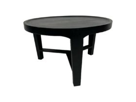 Amara Black Round Coffee Table