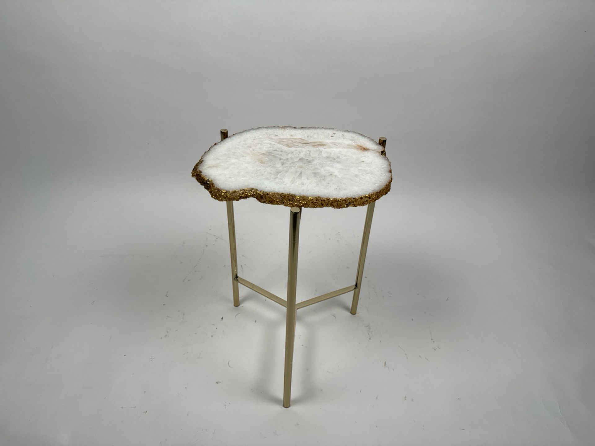 AMARA Agate Crystal Top Side Table - Image 3 of 4