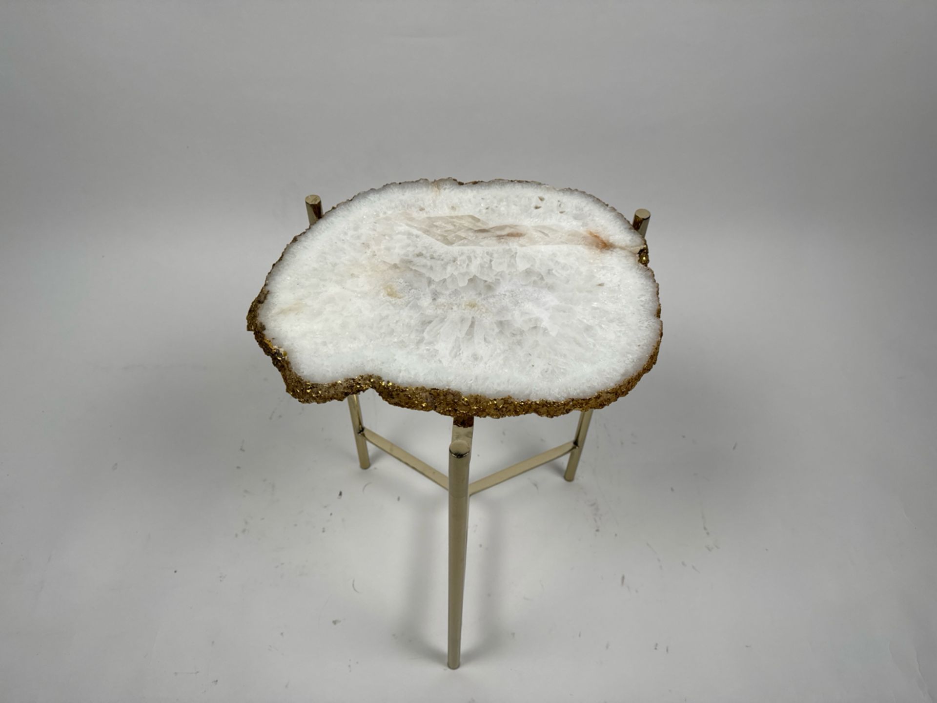 AMARA Agate Crystal Top Side Table - Image 4 of 4