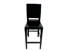 Kartell One More Please Barstool Square Black by Philippe Starck