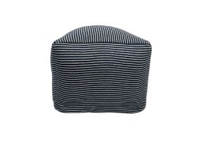 Blue & White Stripe Bean Bag Pouffe