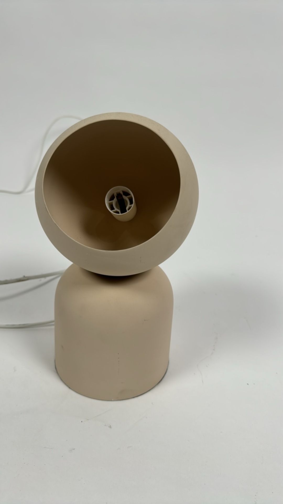 Beige Small Table Lamp - Image 4 of 5
