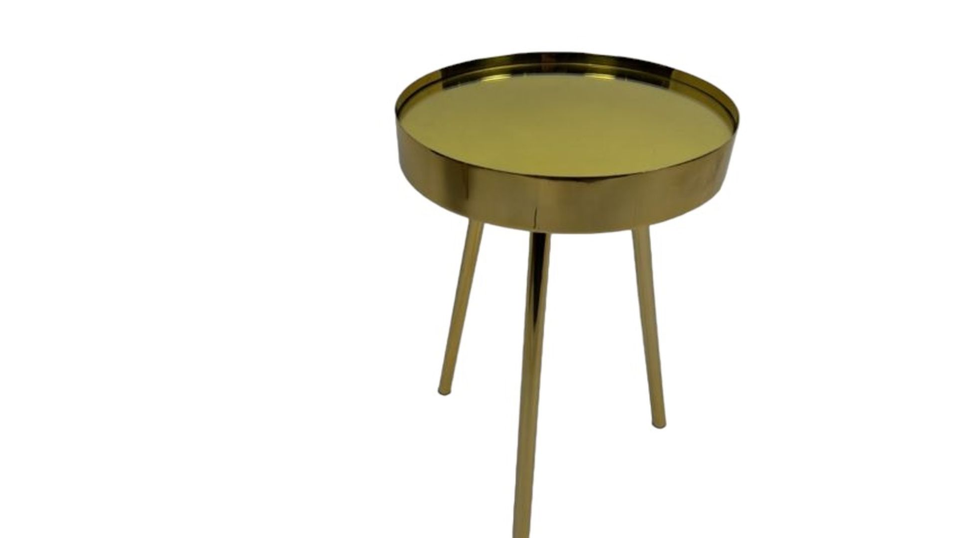 Gold Metal Side Table