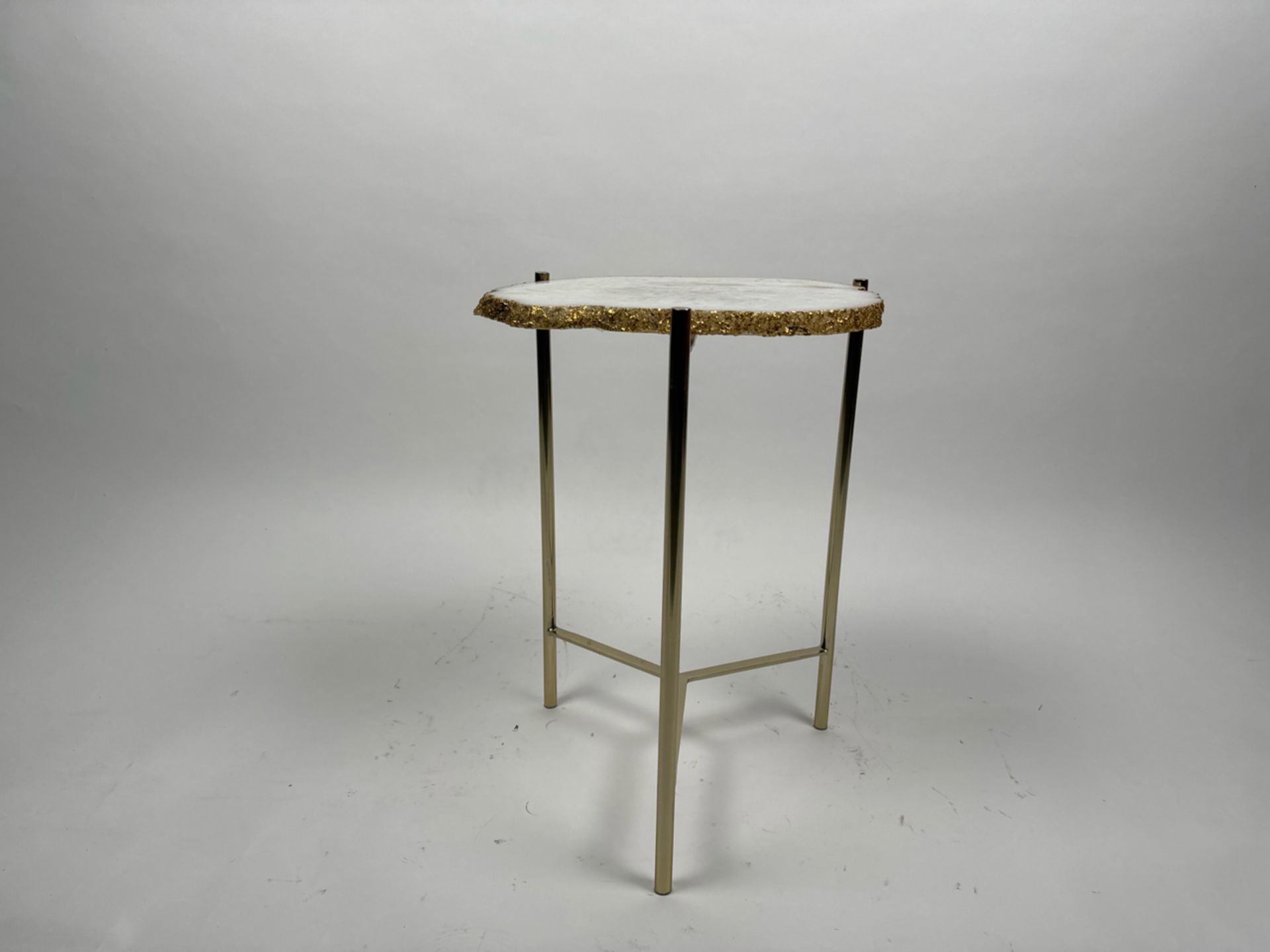 AMARA Agate Crystal Top Side Table - Image 2 of 4